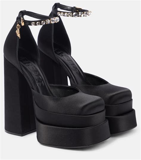 versace platform heel dupes|Versace medusa platform pumps.